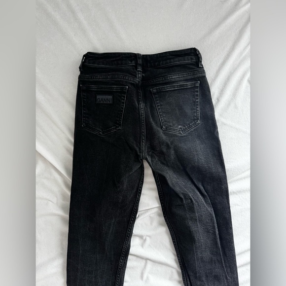 GANNI BEKSI STRAIGHT-LEG DENIM JEANS - Picture 5 of 7